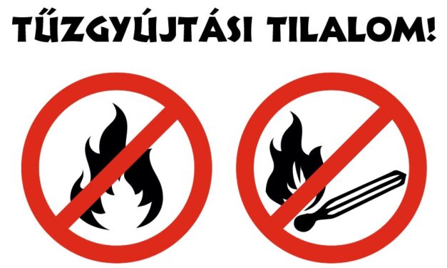 Tűgyújtási tilalom van a Kisoroszi Szigetcsúcson
